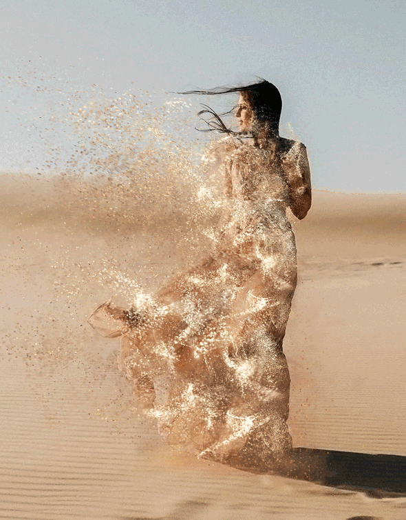 Animated Sand storm effect Photoshop action