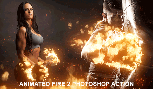 Animated Fire 2 Photoshop Action