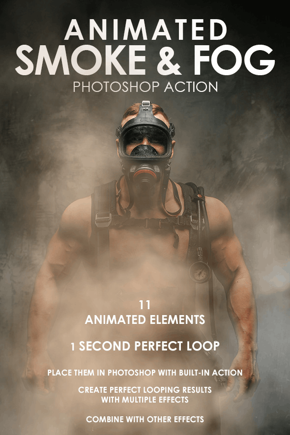 Animated Smoke Photoshop Action – The Animated Effects – Create Photoshop  Animations